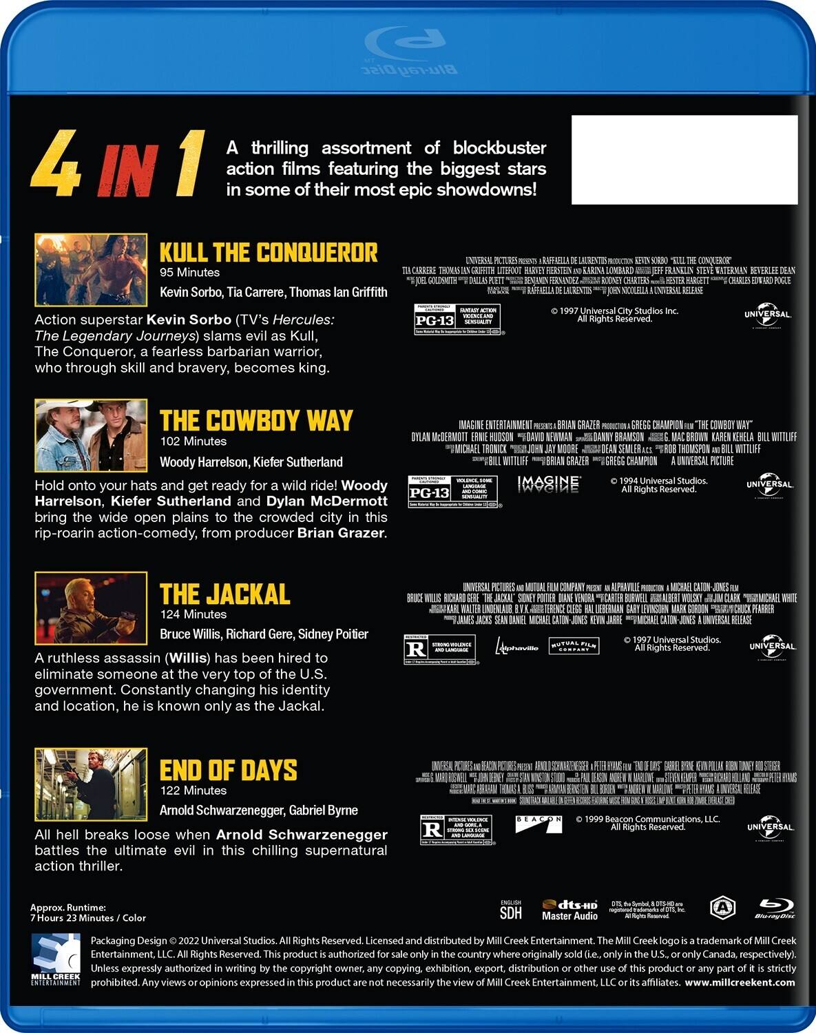 Alt View 1. Epic Showdowns: 4 Action Movies   - BLU-RAY.