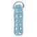 Alt View 3. Lifefactory - 22-Oz Glass Water Bottle with Active Flip Cap, Protective Silicone Sleeve - Denim.