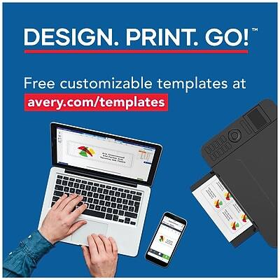 DESIGN. PRINT. GO!™

Free customizable templates at avery.com/templates