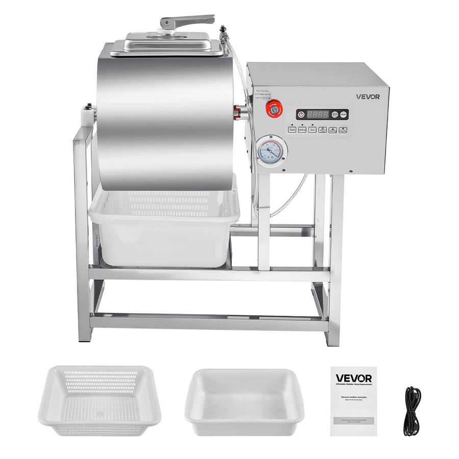 VEVOR Commercial Meat Tumbler Marinator, 40L Vacuum Tumbler Marinating ...