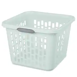 Sterilite - Laundry Basket with Comfort Grip Handles and Reinforced Rim, 1.5 Bushel Capacity, White, 24 Pack - Mint