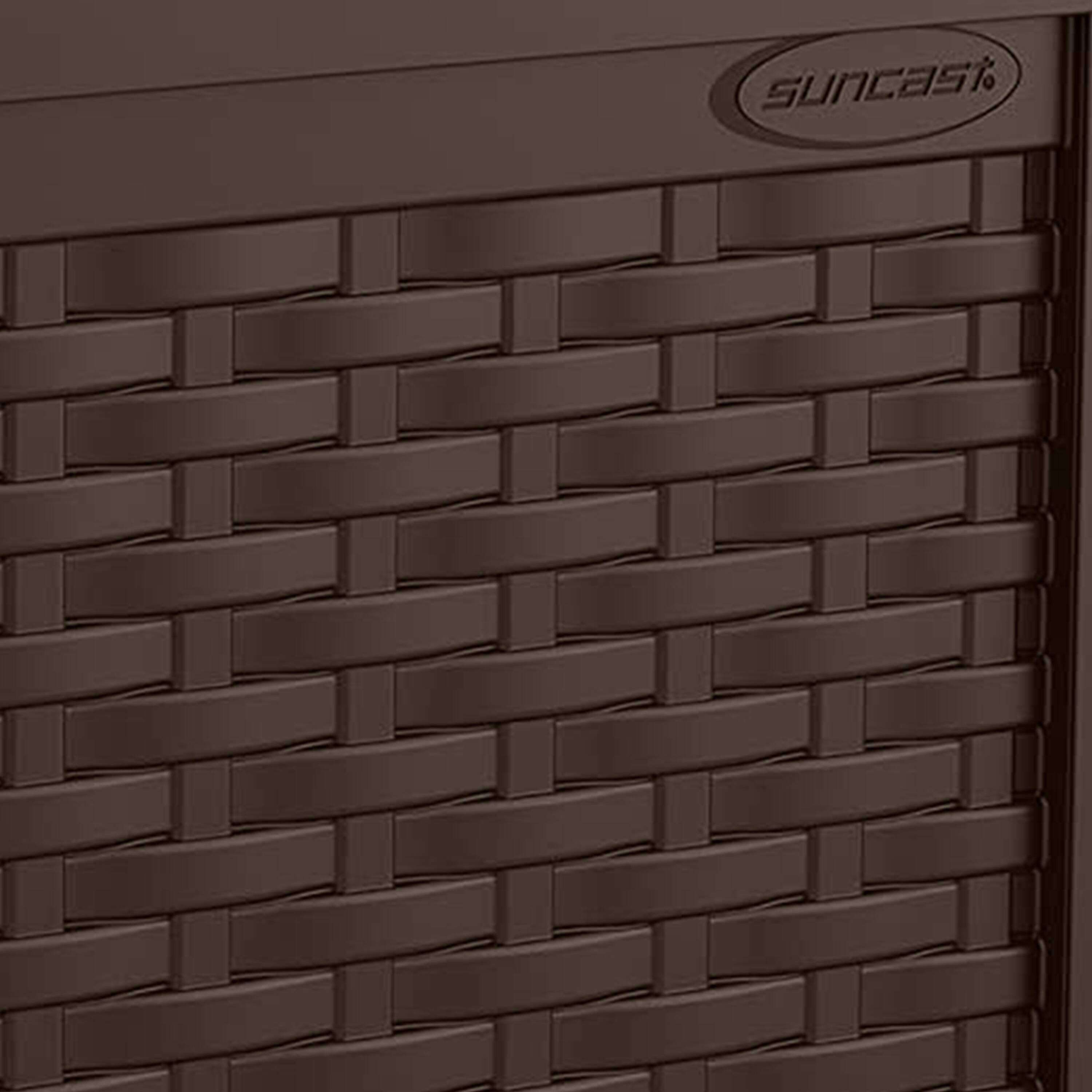 Alt View 2. Suncast - Suncast 22 Gallon Outdoor Patio Small Deck Box with Storage Seat, Java (2 Pack) - Java.