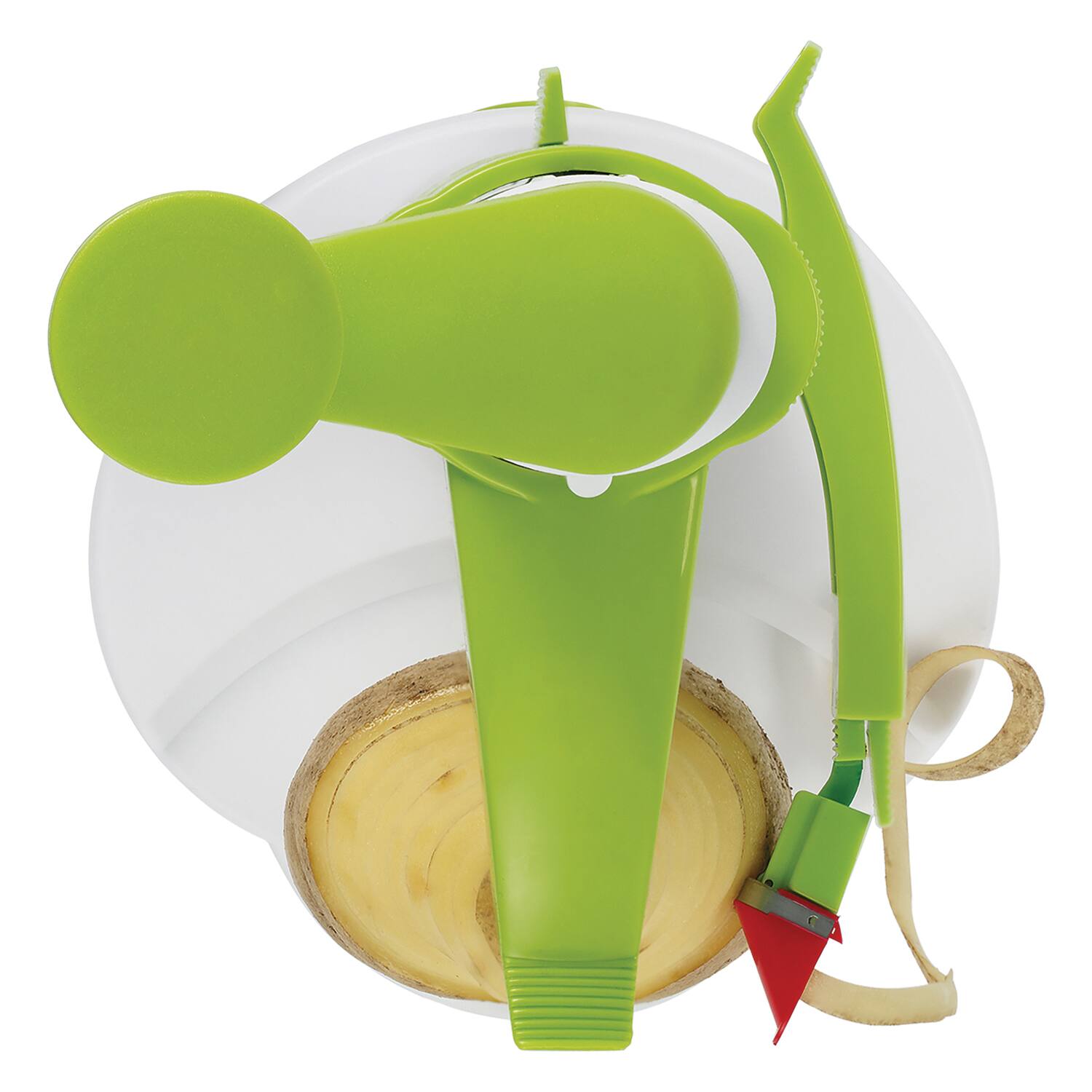 Alt View 2. Starfrit - Starfrit 092904-003-0000 Rotato Manual Peeler, Green/white - green.