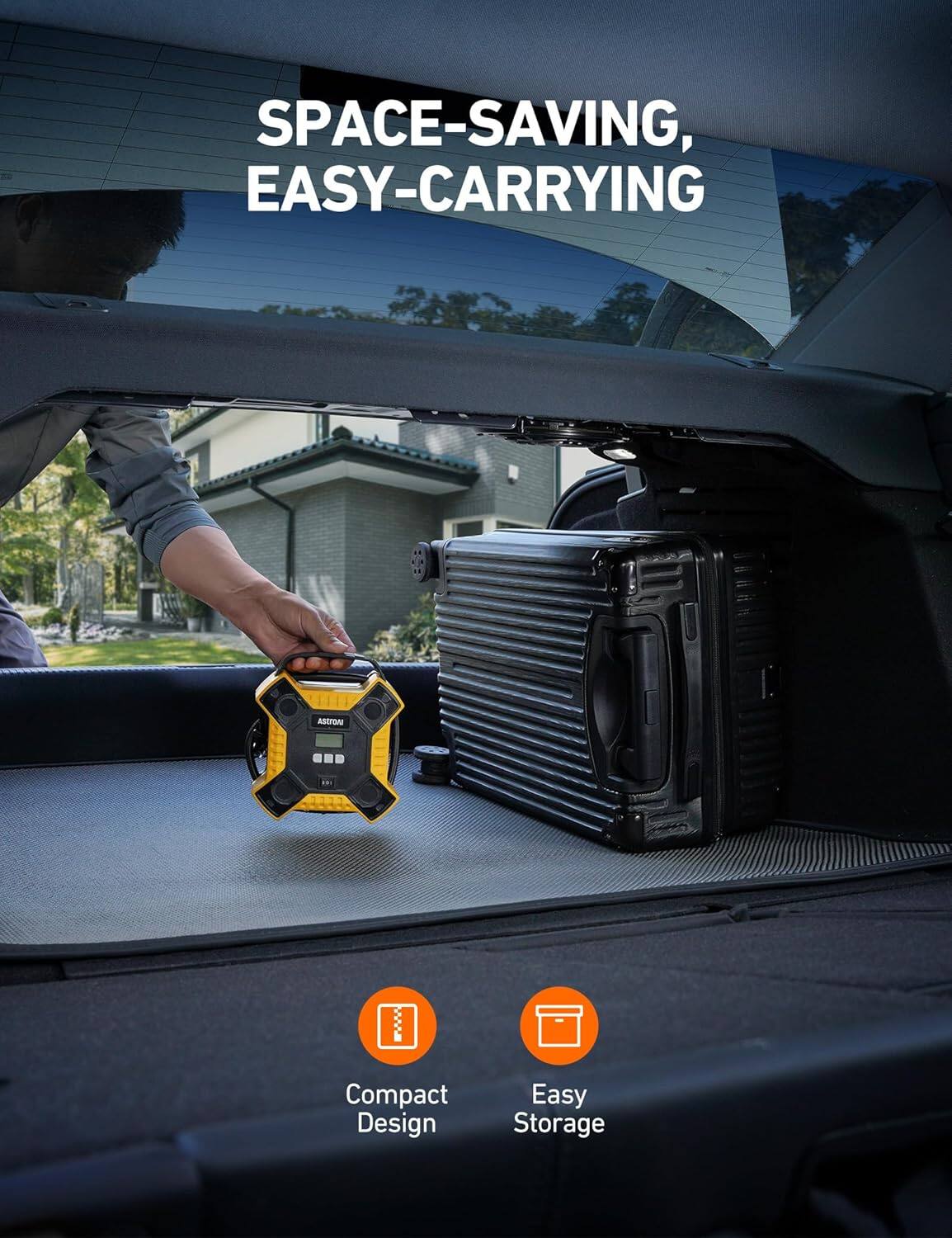 SPACE-SAVING, EASY-CARRYING

Compact Design

Easy Storage