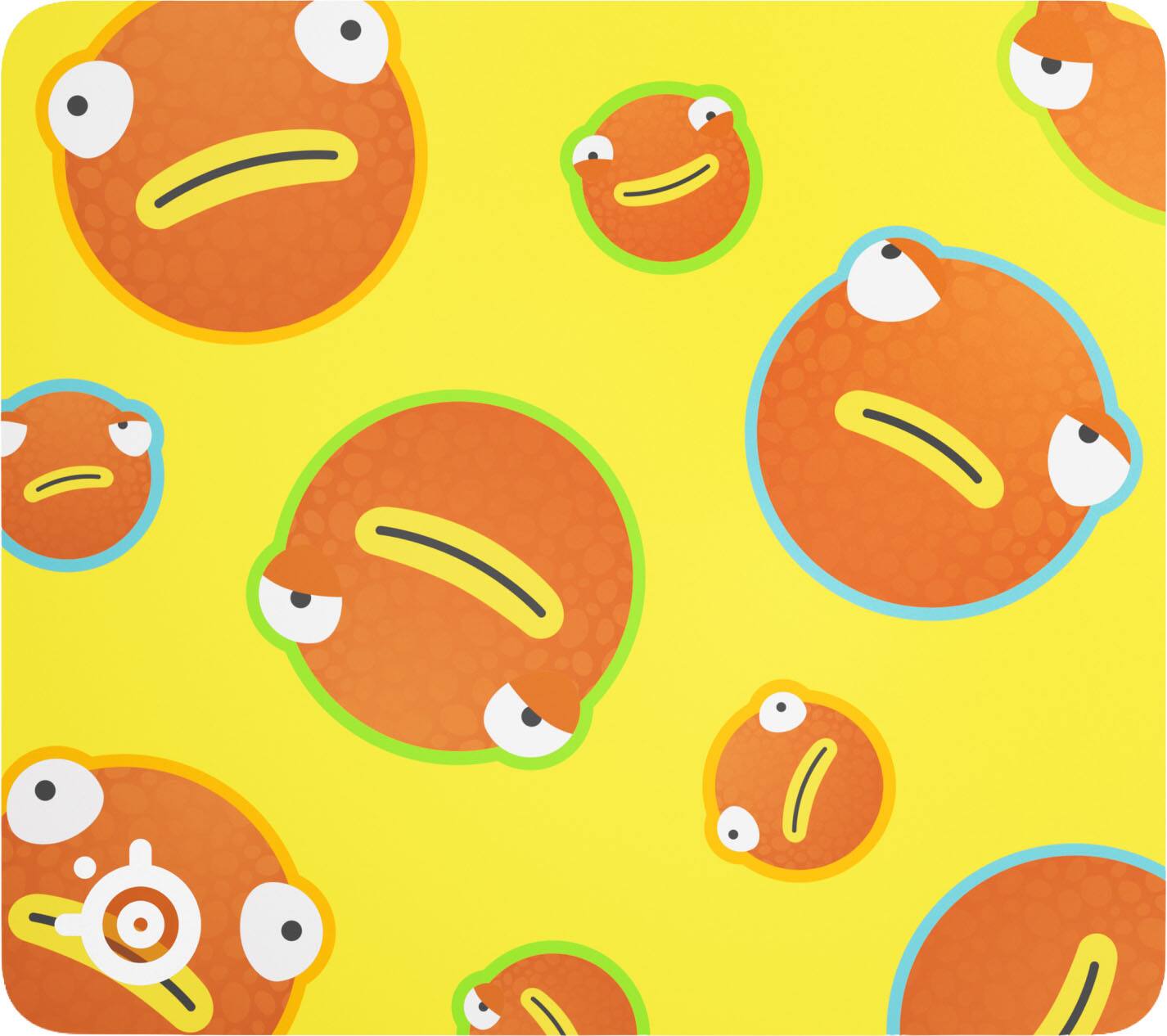 Front. SteelSeries - QcK Cloth Gaming Mouse Pad (Large) - Fortnite Fishstick Edition - Yellow.