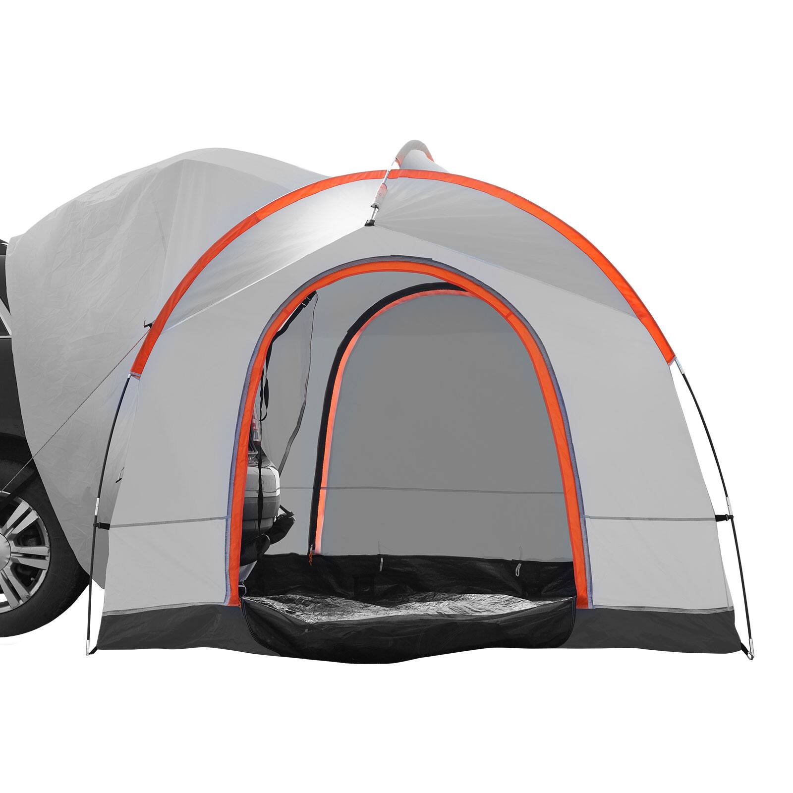 VEVOR - SUV Camping Tent, 8'-8' SUV Tent Attachment for Camping with Rain Layer and Carry Bag, PU2000mm Double Layer Truck Tent - Gray