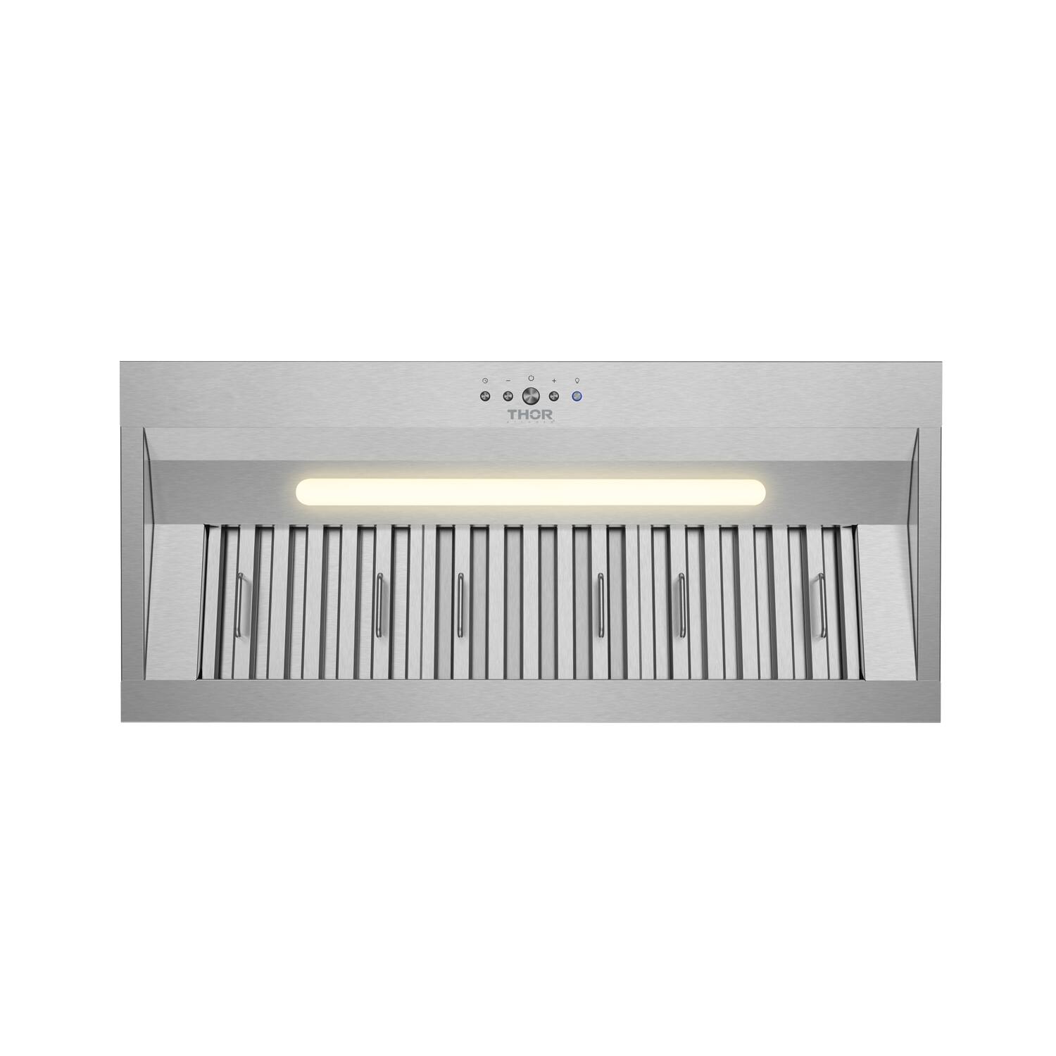 Alt View 2. Thor Kitchen - 34 Inch Convertible Range Hood Insert in Stainless Steel - Stainless steel.
