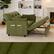 Left. Dyonery - Dyonery 3-in-1 Convertible Sofa Bed, Pull Out Sleeper Sofa with Side Pocket,Green - Green.