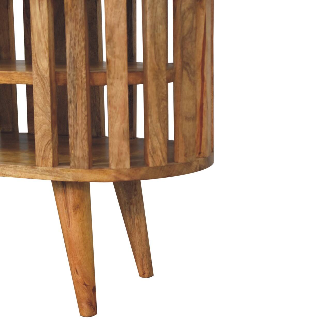 Alt View 4. Artisan Furniture - Artisan Furniture Solid Wood Mini Ariella Media Unit, 2 Shelves, Brown - Brown.