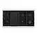 Alt View 1. ZLINE - 48 in. Wide 8 Burner Autograph 6.7 cu. ft. Freestanding Classic Satin Steel Gas Range w/ Black Doors & Bronze Accents - Black Matte.