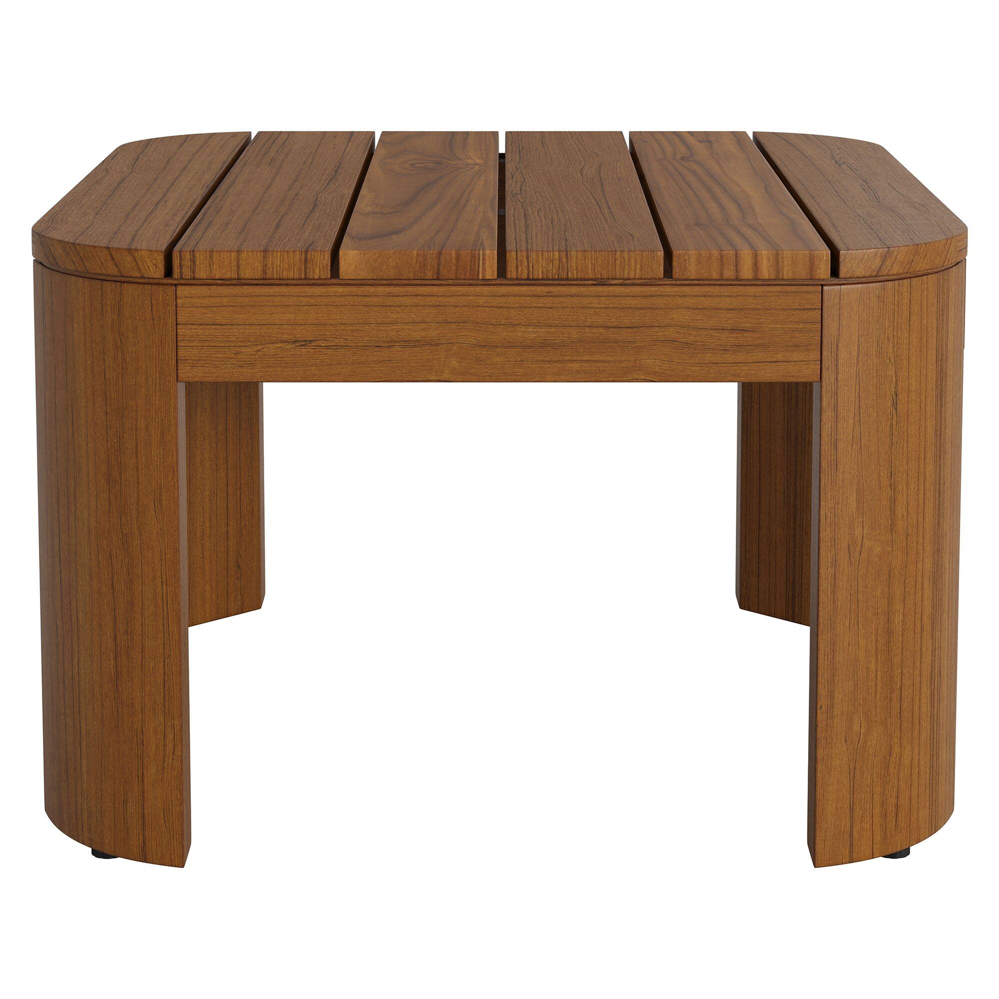 Alt View 3. Modway - Kona Outdoor Teak Wood Side Table by Modway - Natural.