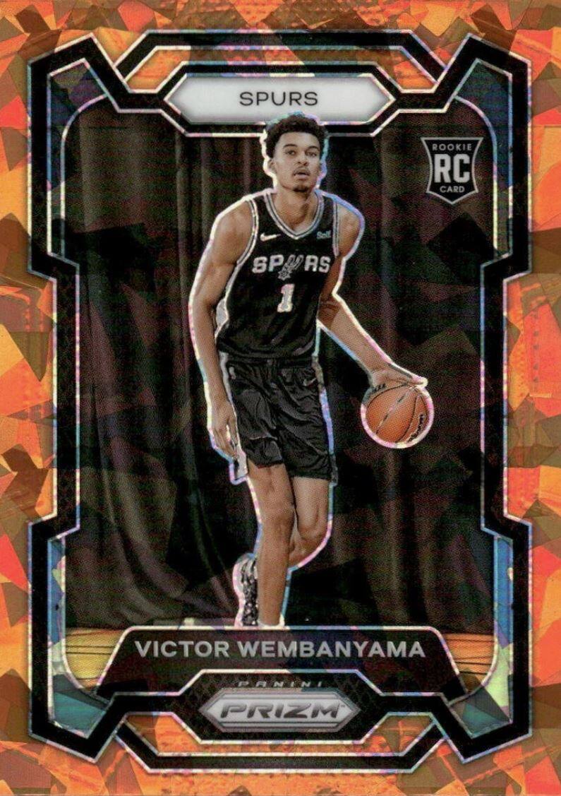 SPURS  
ROOKIE RC CARD  
VICTOR WEMBANYAMA  
PANINI PRIZM
