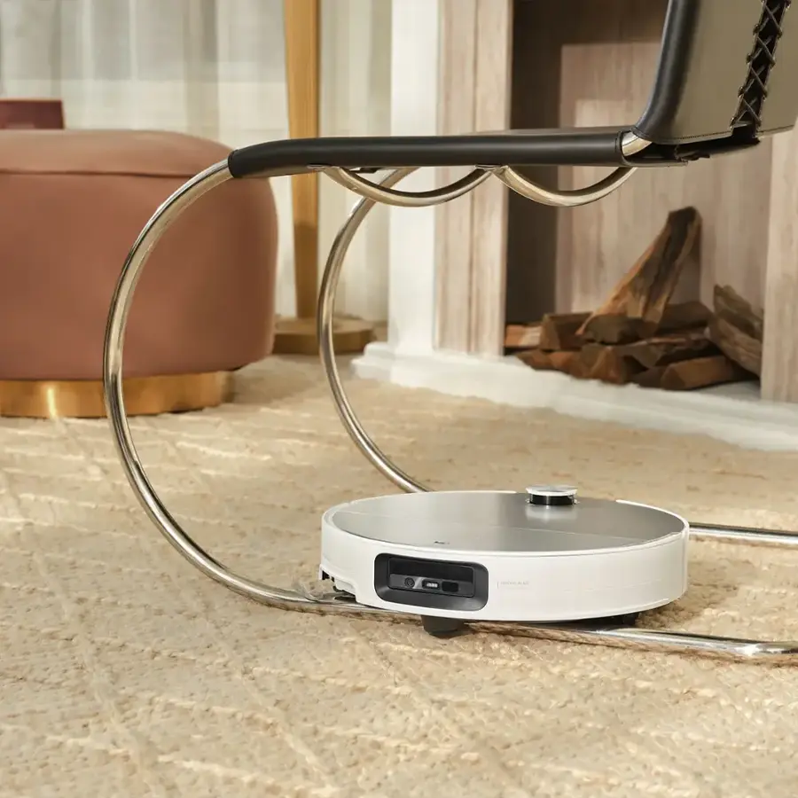 Alt View 22. Roborock - Saros 10 Ultra Thin, Self-Lifting Robot Vacuum and Mop , 22,000 Pa Suction Hyper Force and Multi-Fuction Dock - White.