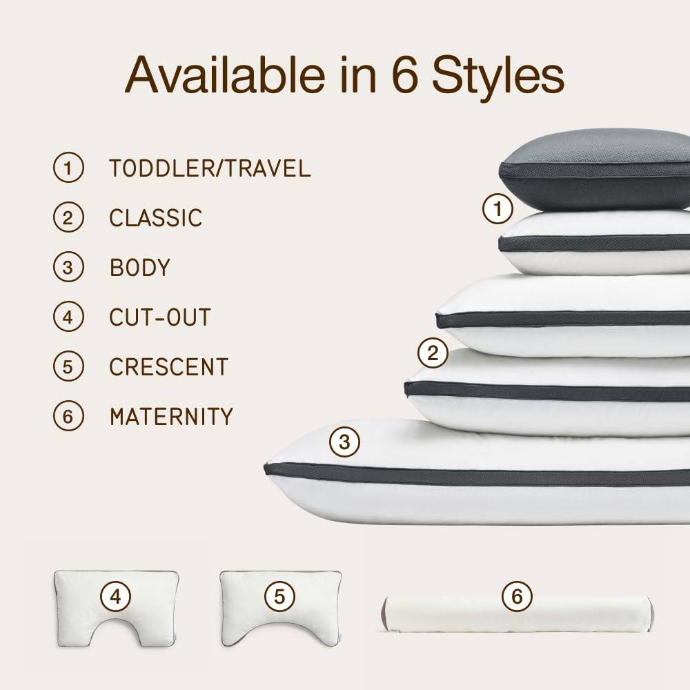 Available in 6 Styles

1. TODDLER/TRAVEL
2. CLASSIC
3. BODY
4. CUT-OUT
5. CRESCENT
6. MATERNITY