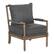 Angle. OSP Home Furnishings - Fletcher Spindle Chair - Charcoal.