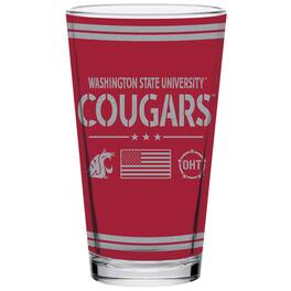 Indigo Falls - Washington State Cougars 16oz. OHT Military Appreciation Pint Glass - Multicolor