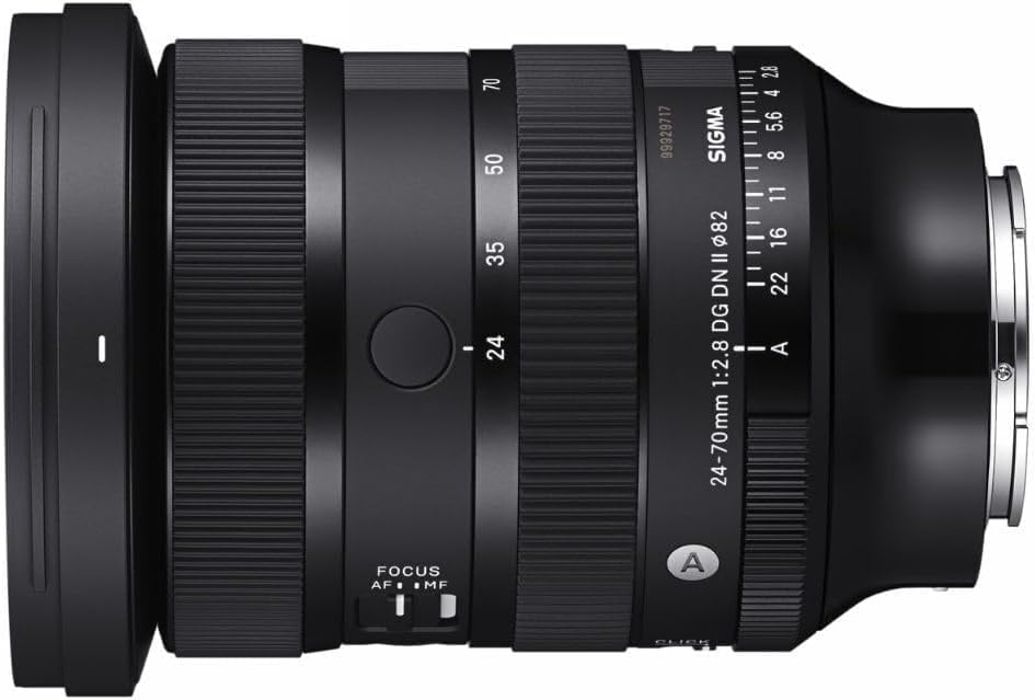 70 50 35 - 24 99929717 2.8 4 5.6 SIGMA 8 11 82 16 = DN - 22 DG - - A 1:2.8 24-70mm FOCUS AF MF A