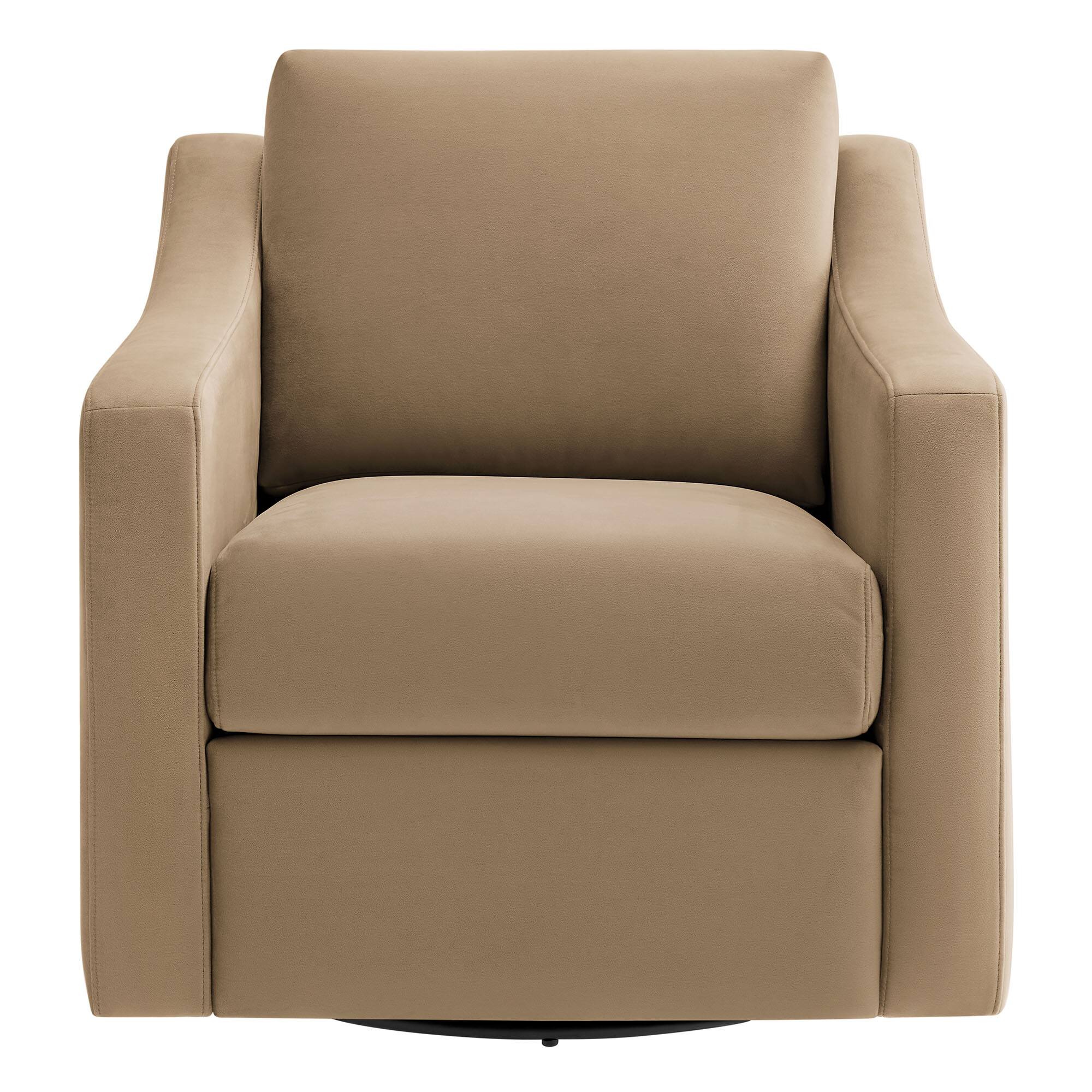 Alt View 2. Modway - Liora Performance Velvet Armchair by Modway - Brown.