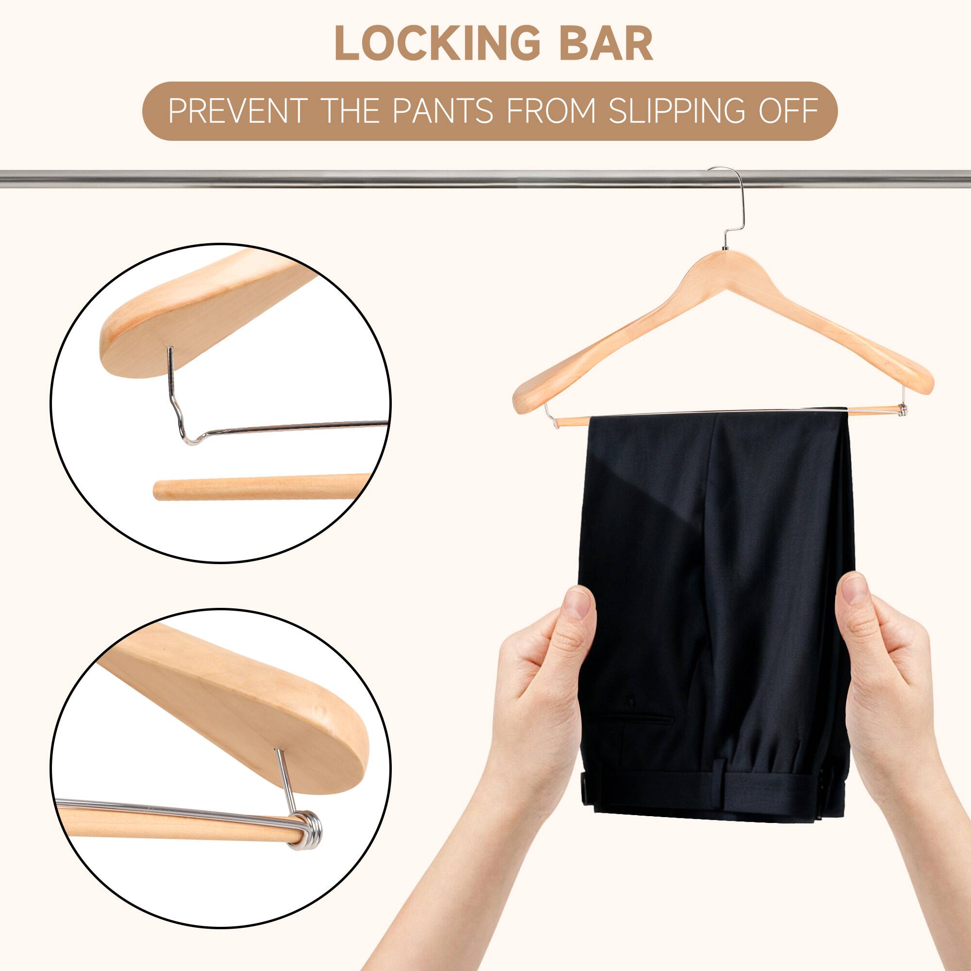 LOCKING BAR  
PREVENT THE PANTS FROM SLIPPING OFF