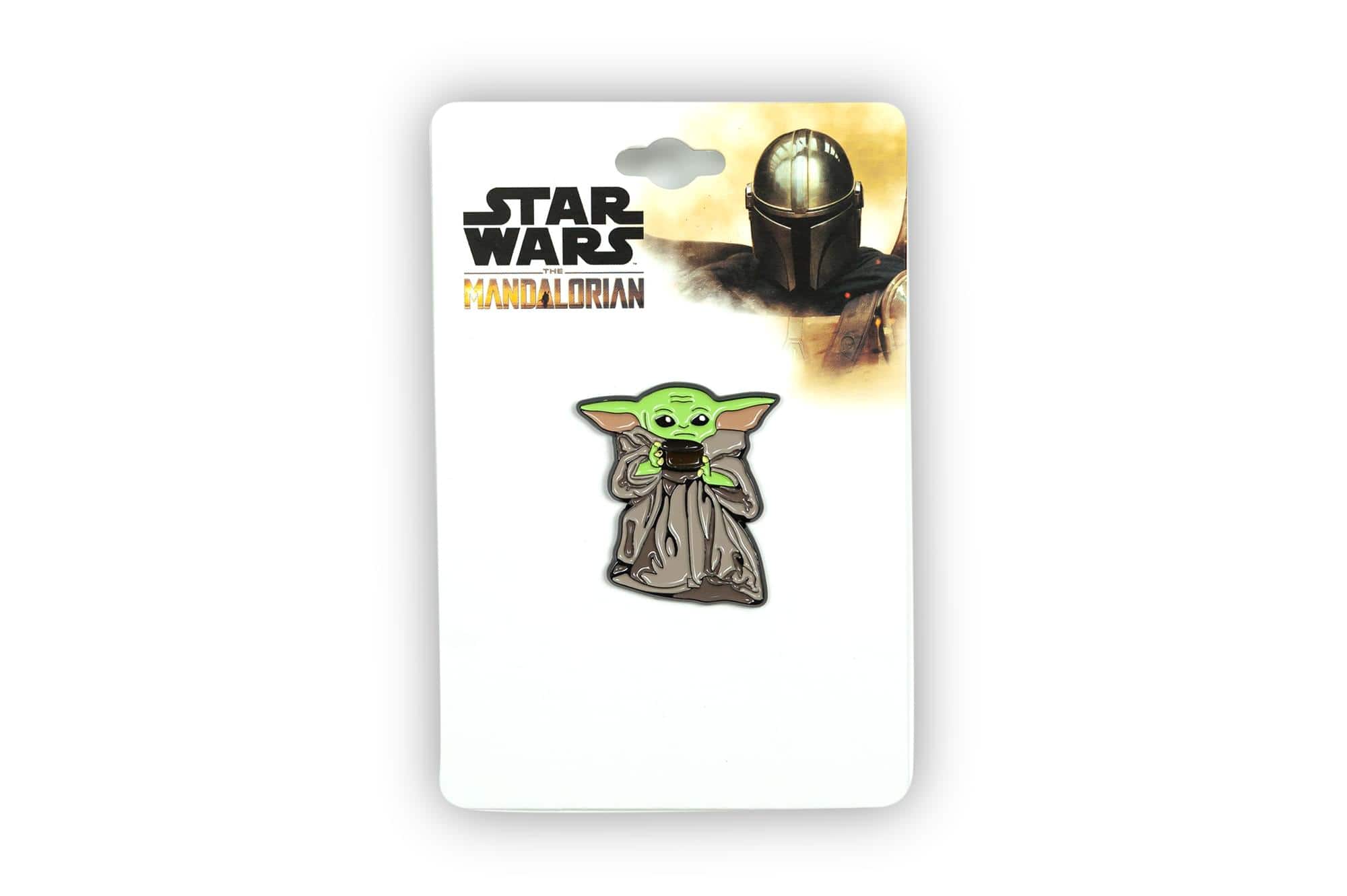 Star Wars - Exclusive Enamel Pin Mandalorian The Child Baby Yoda With Soup Bowl - Green