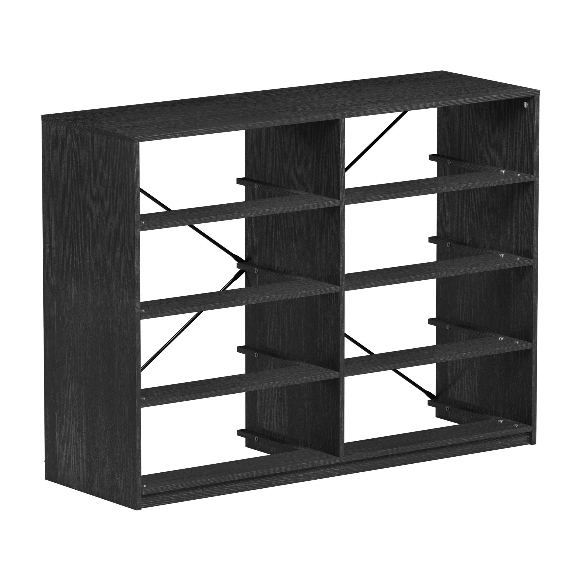 Alt View 7. GOODSILO - 8-Drawer Fabric Storage Dresser with Spacious Compartments and Sturdy Wooden Top - Black.
