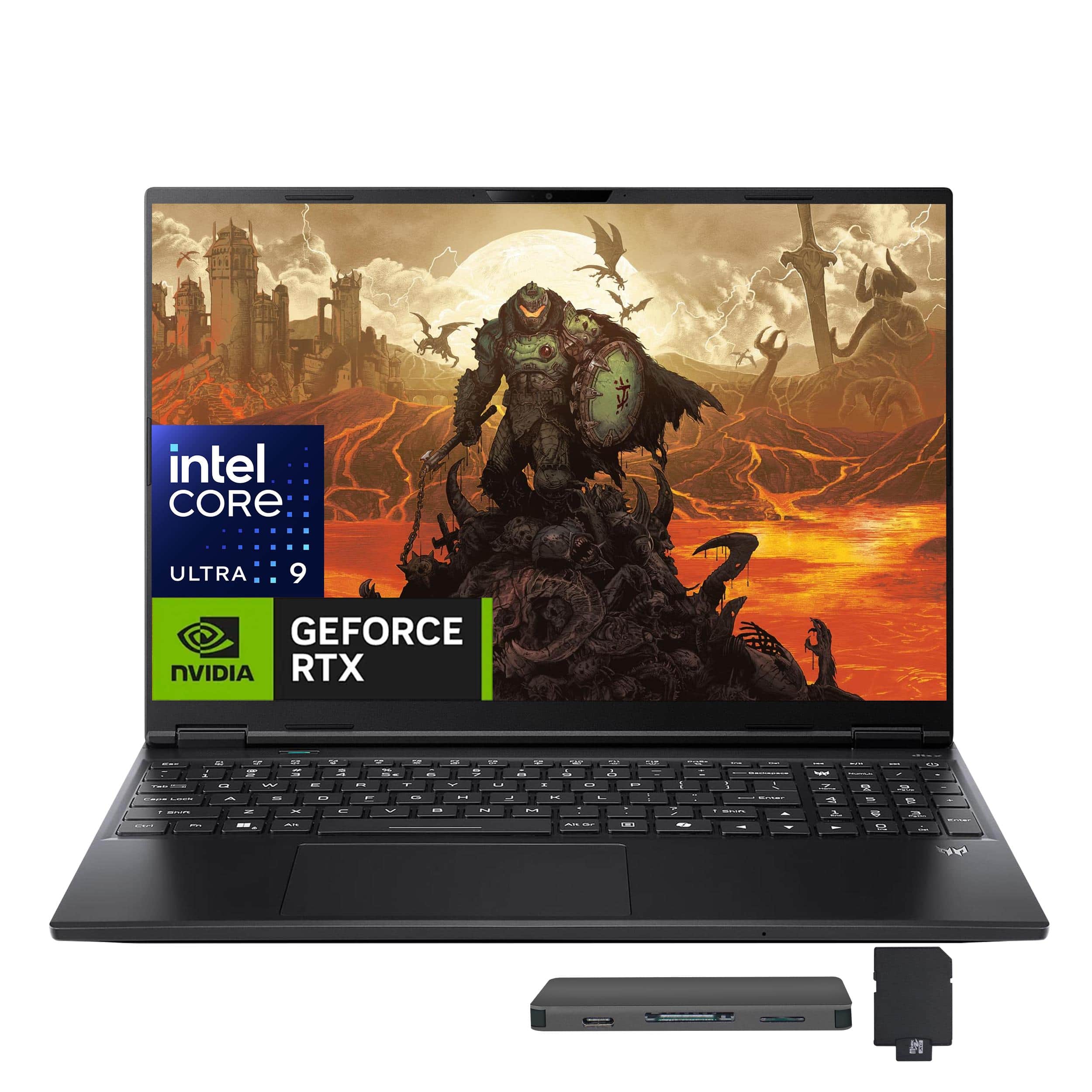 Acer - Predator Helios Neo 16S AI 16" Gaming,Intel Ultra 9 275HX,64GB RAM,4TB SSD+1TB Dock Set,RTX 5070Ti,Win 11 - Black