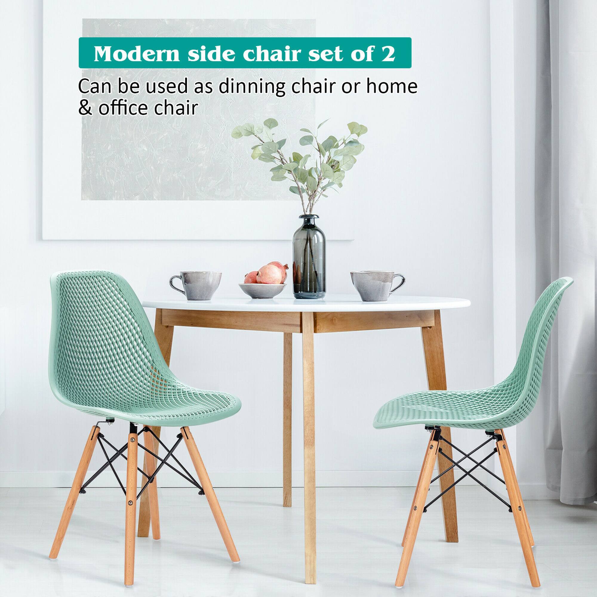 Modern side chair set of 2  
Can be used as dining chair or home & office chair