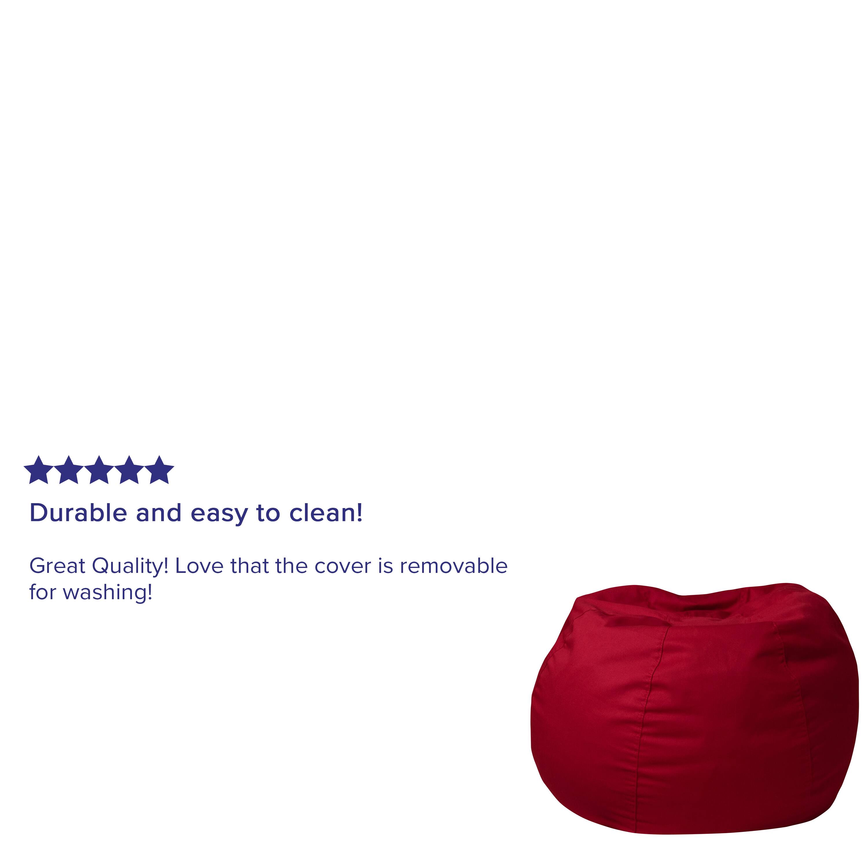 Alt View 11. Alamont Home - Small Bean Bag Chair for Kids and Teens - Red.