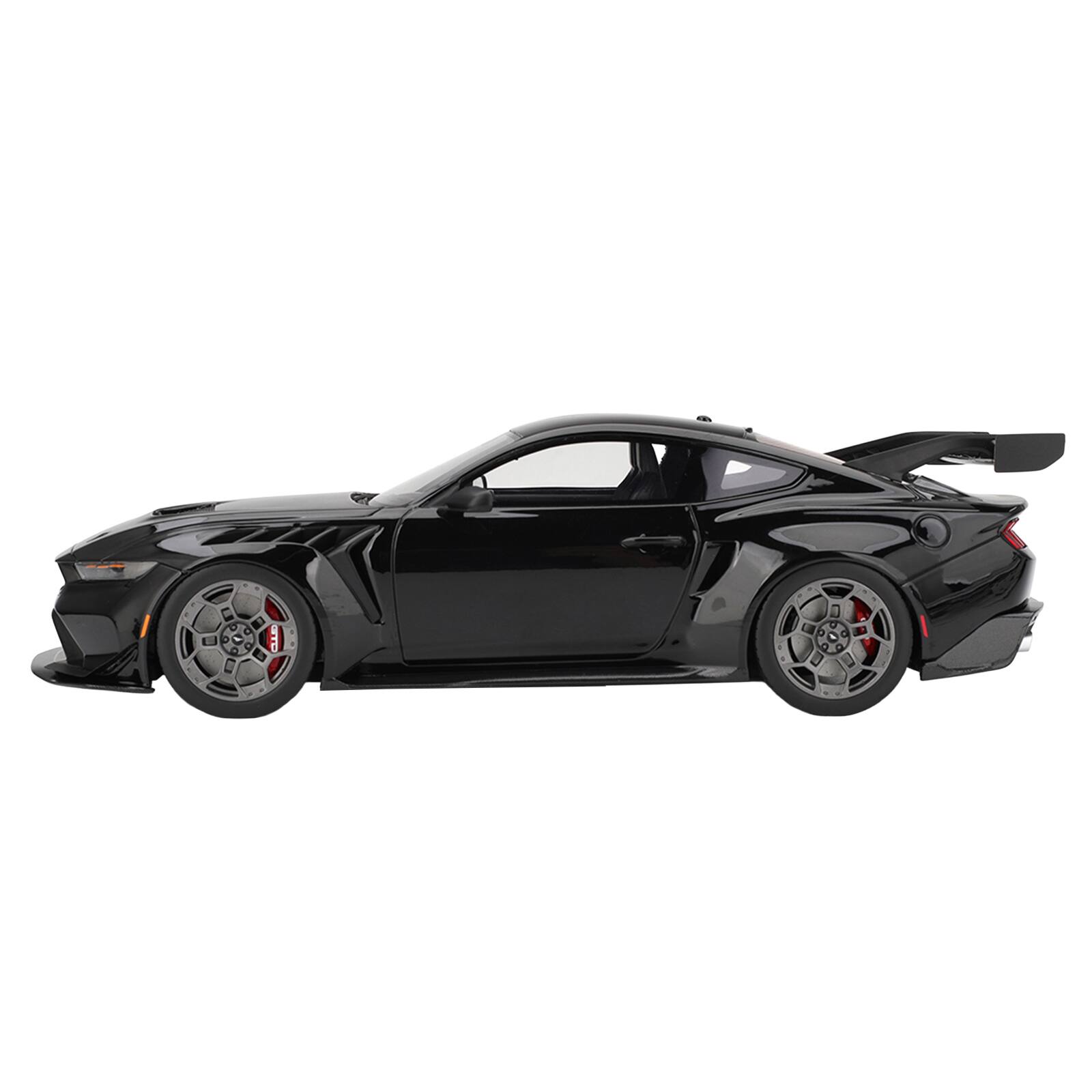 Alt View 2. Top Speed - Ford Mustang GTD Shadow Black with Red Stripe 1/18 Model Car by Top Speed.