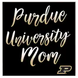 Jardine - Purdue Boilermakers 10'' x 10'' Mom Plaque - Black