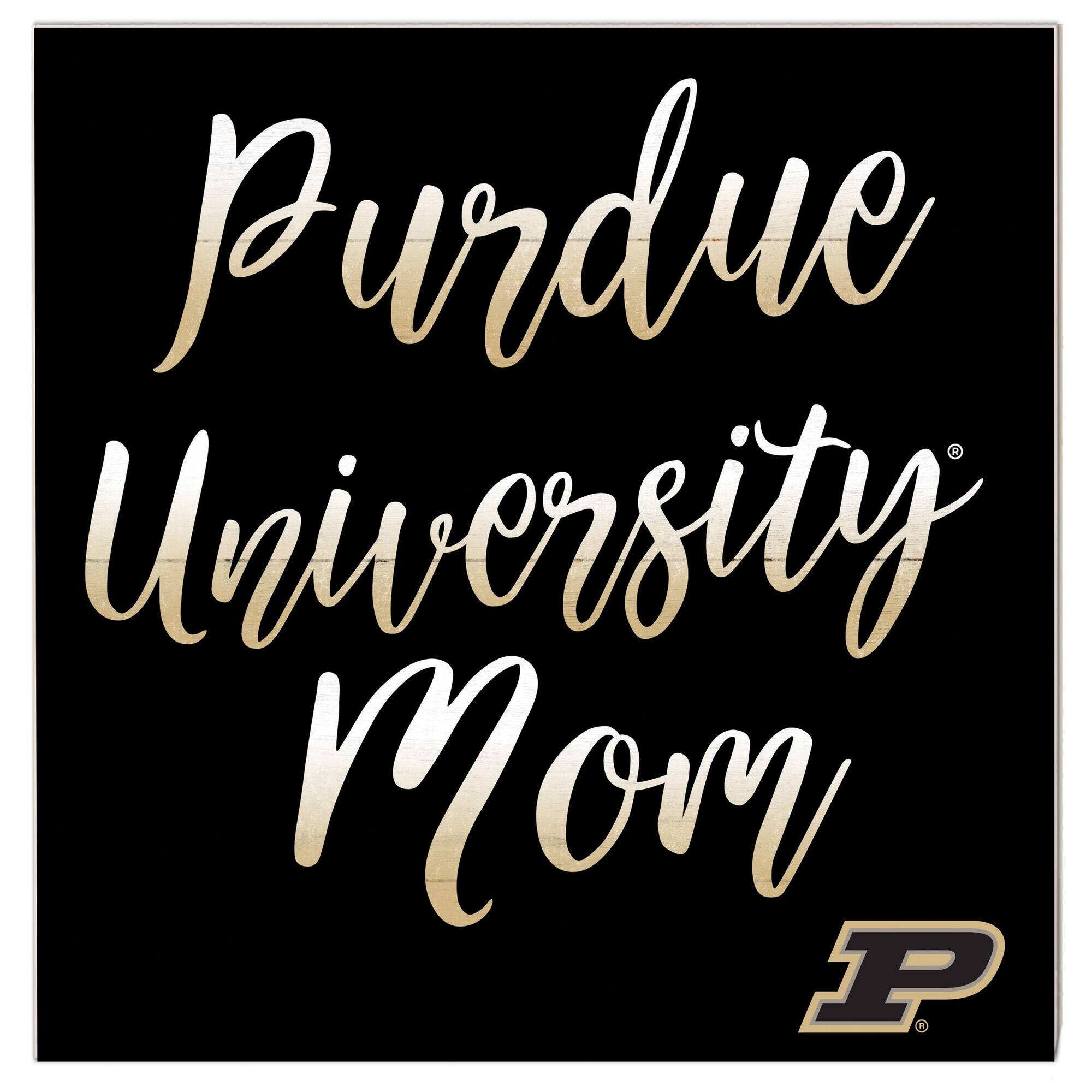 Purdue Boilermakers 10'' x 10'' Mom Plaque