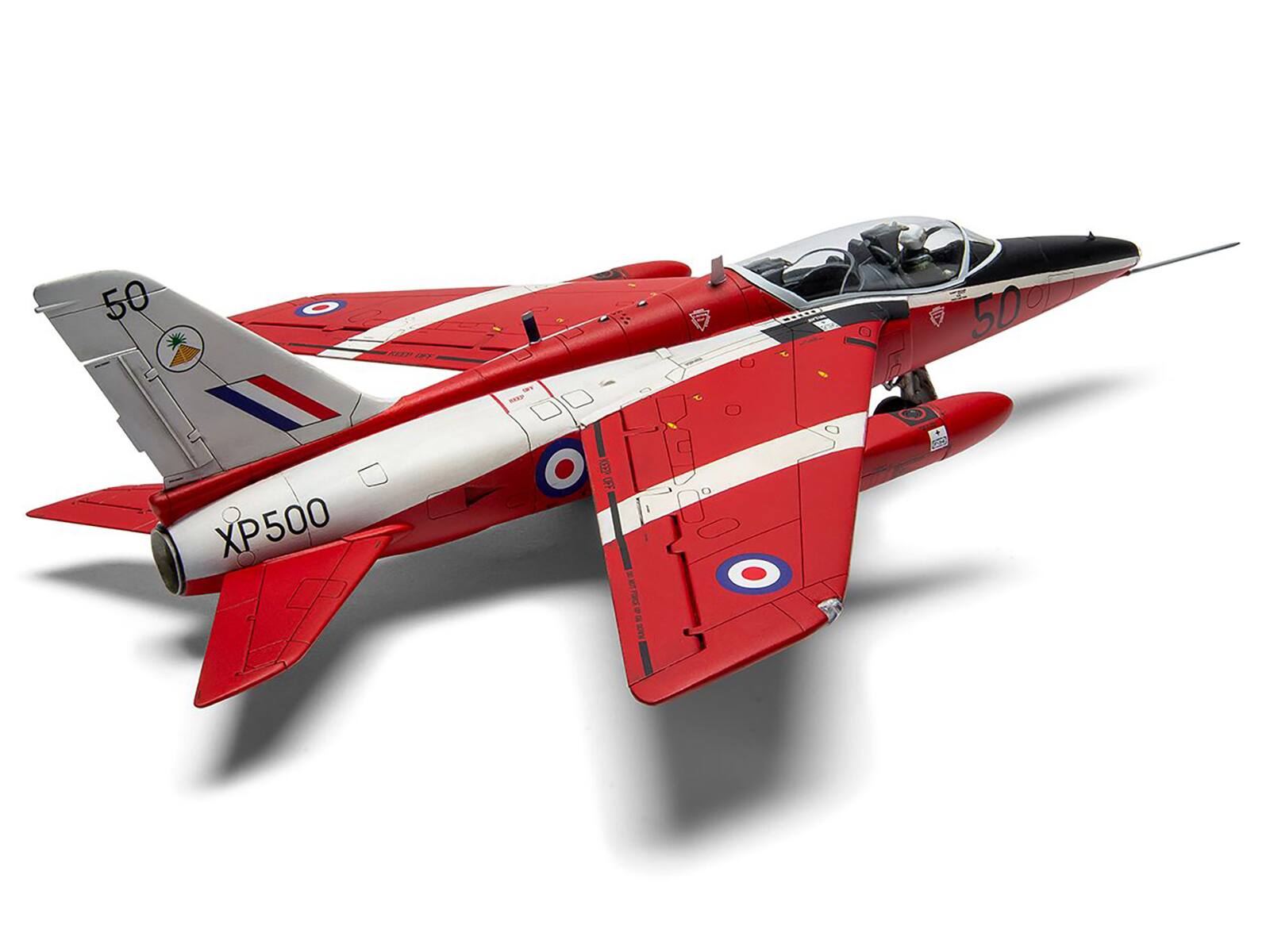 Alt View 3. Airfix - Level 2 Model Kit Folland Gnat T.1 Fighter Aircraft w/ 2 Scheme Options 1/48 Plastic Model Kit by Airfix.