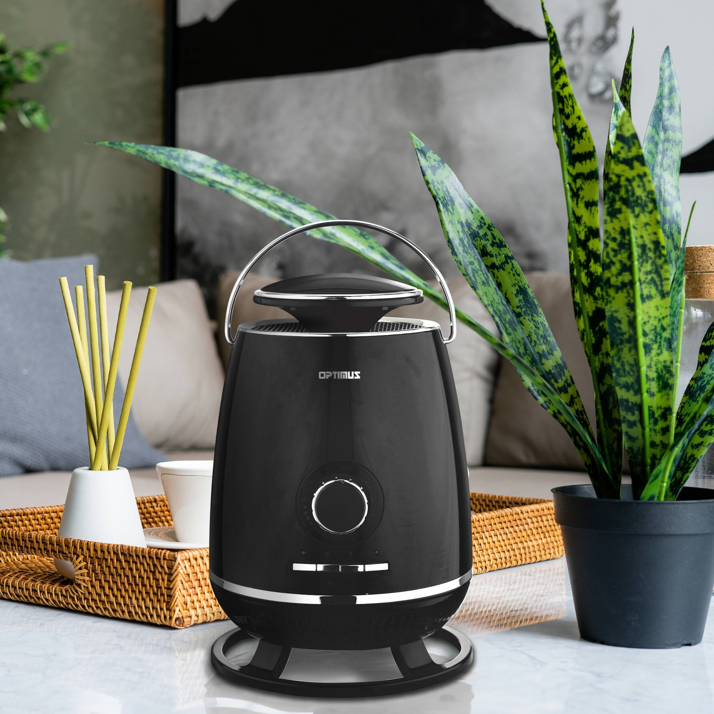 Alt View 1. Optimus - Optimus Portable 360 Surround Ceramic Heater w/ Thermostat - Black.