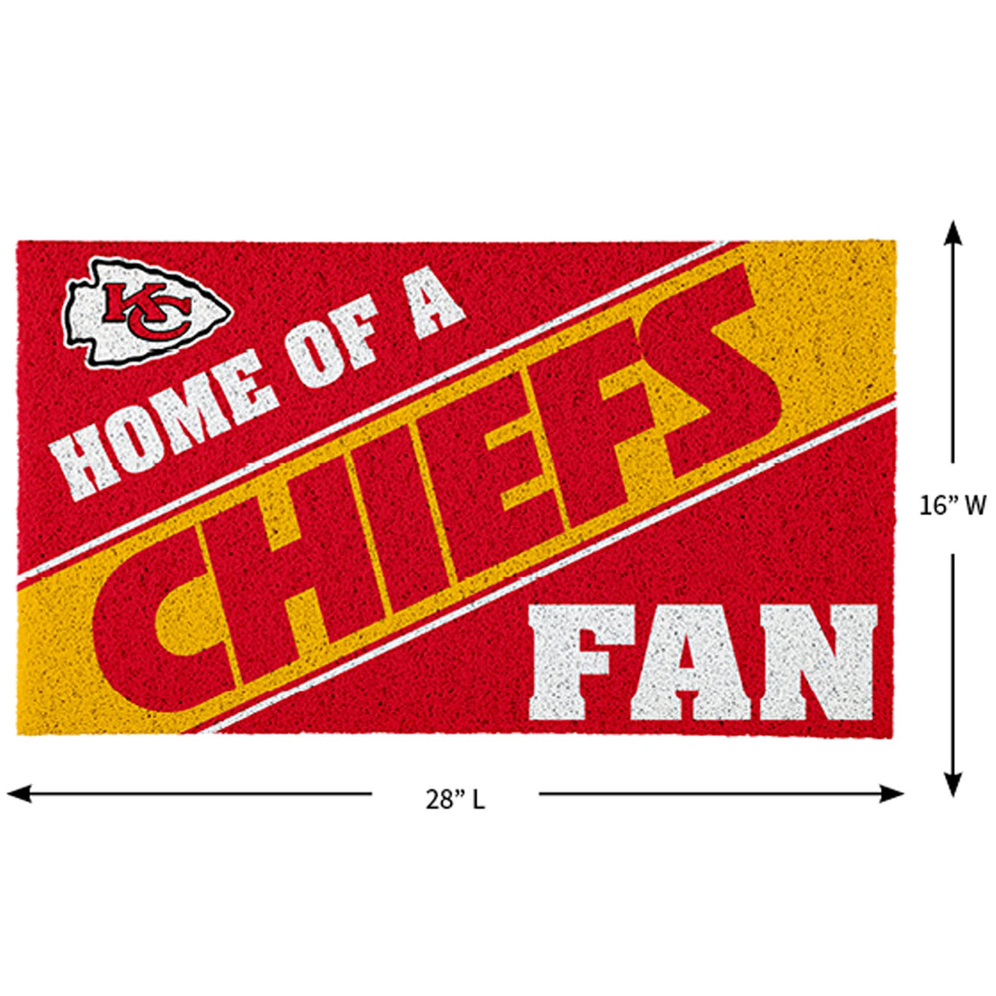 A Home of a Chiefs 16" W Fan 28" L
