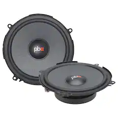 Front. Powerbass - PowerBass OE700-TY - 7" Toyota Plug and Play Mid Range Drivers, Pair 90Wrms / 270Wmax - no grills (2 ohm) - Black/Gray.