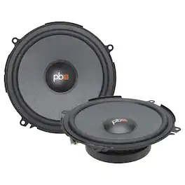 Powerbass - OE700-TY - 7" Toyota Plug and Play Mid Range Drivers, Pair 90Wrms / 270Wmax - no grills (2 ohm) - Black/Gray