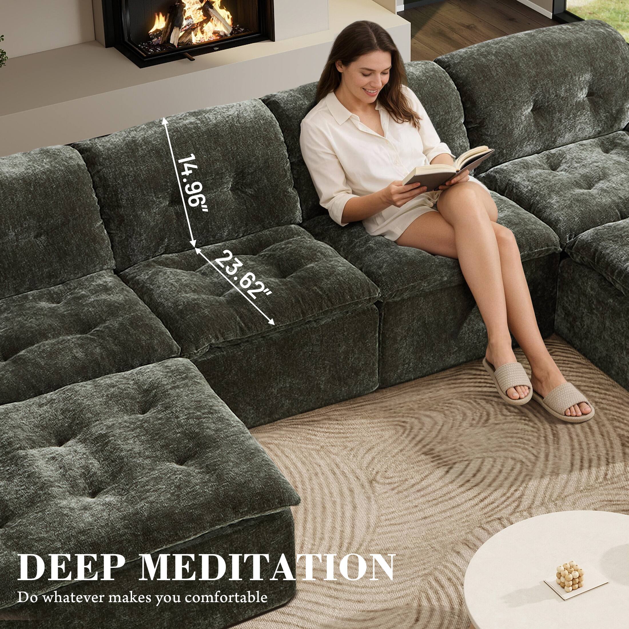 14.96" 23.62" DEEP MEDITATION  
Do whatever makes you comfortable