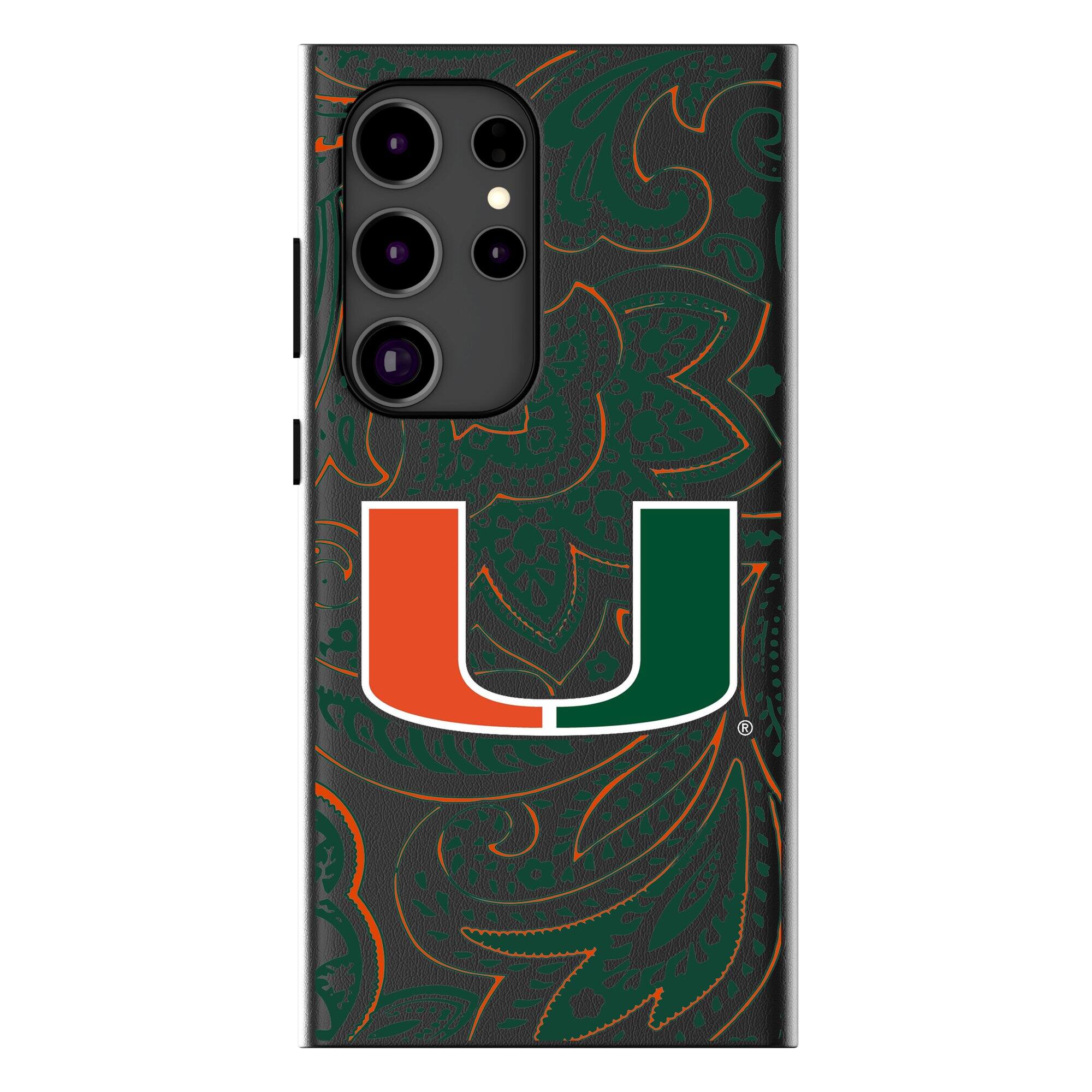 Keyscaper - NCAA - Miami Hurricanes Paisley Galaxy Magnetic Bump Case - S24 - Black price history on PriceWatchPro