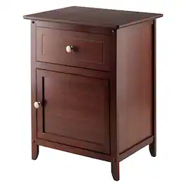 Winsome Wood - Eugene Accent Table, Nightstand - Walnut