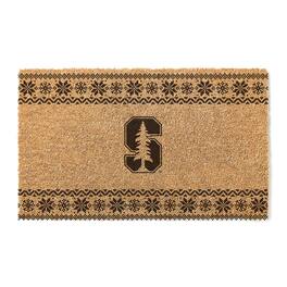 Jardine - Stanford Cardinal 18" x 30" Holiday Coir Doormat - Brown