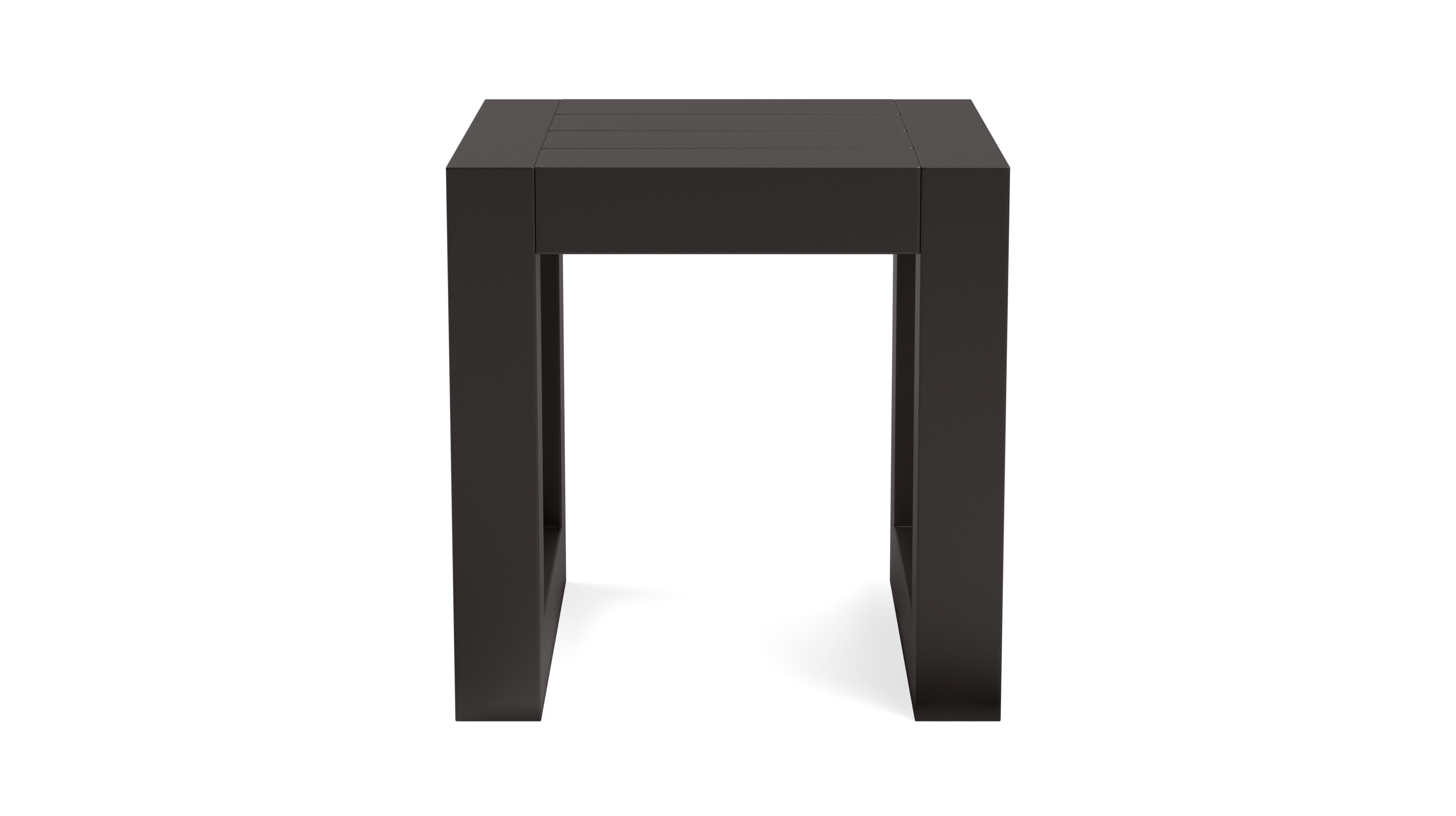 Front. Yardbird® - Langdon / Waverly Side Table - Dark Brown.