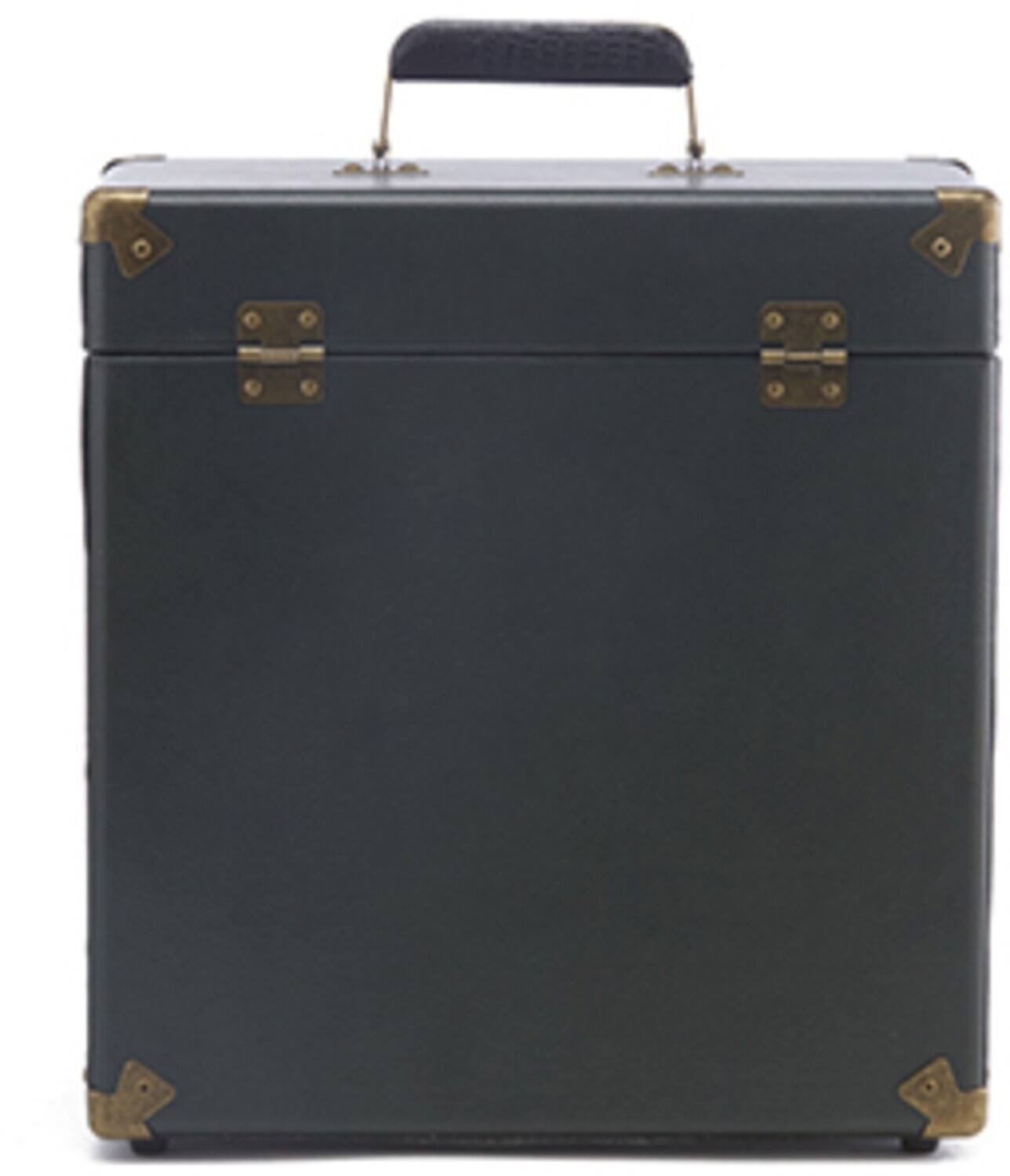 PopMarket - GPO Retro SWB18GB 12 " Vinyl Record Case 35 Count Capacity Removable Lid - Rustic Green - VINYL ACCESSORIES - Black