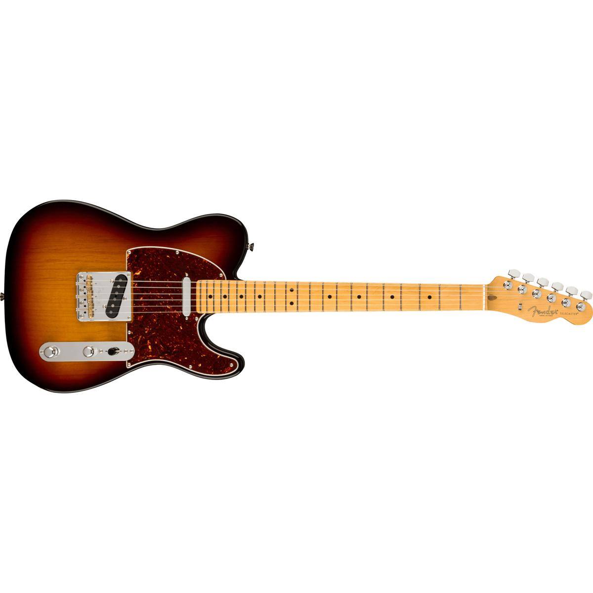 Alt View 4. Fender - Fender American Professional II Telecaster Electric Guitar, Maple Fingerboard, 3-Color Sunburst.