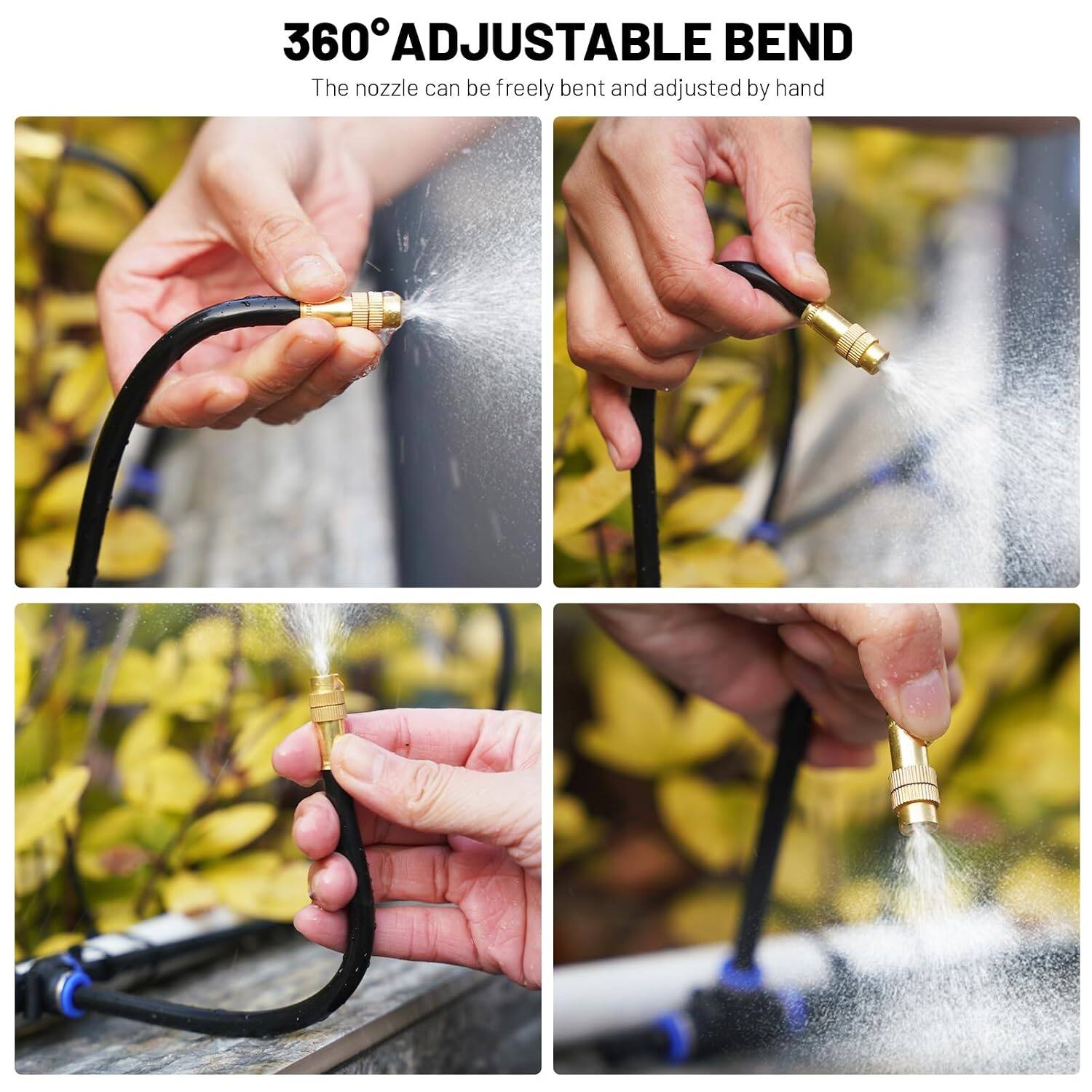 360° ADJUSTABLE BEND  
The nozzle can be freely bent and adjusted by hand