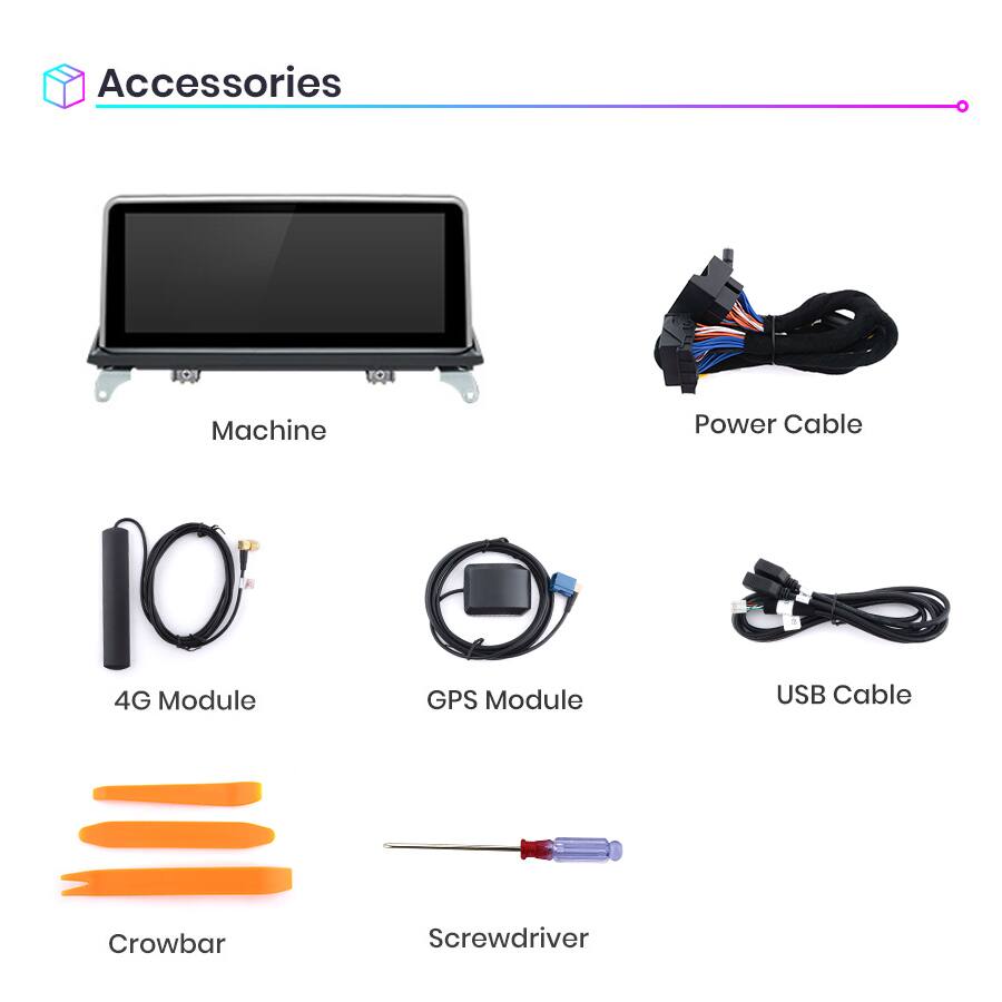 Accessories

- Machine
- Power Cable
- 4G Module
- GPS Module
- USB Cable
- Crowbar
- Screwdriver