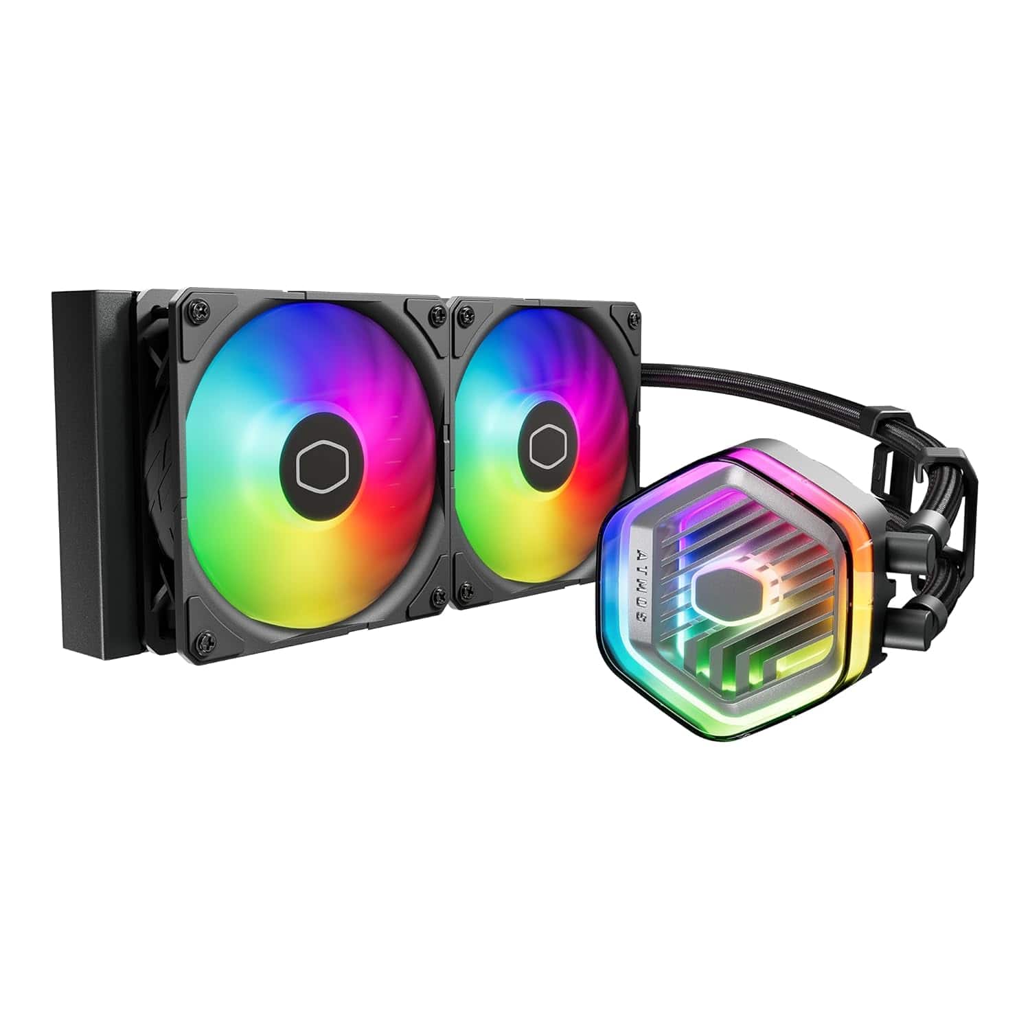 Cooler Master - MLX-D24M-A25PZ-R1 240 Atmos High Performance Close-Loop AIO Liquid Cooler - Black