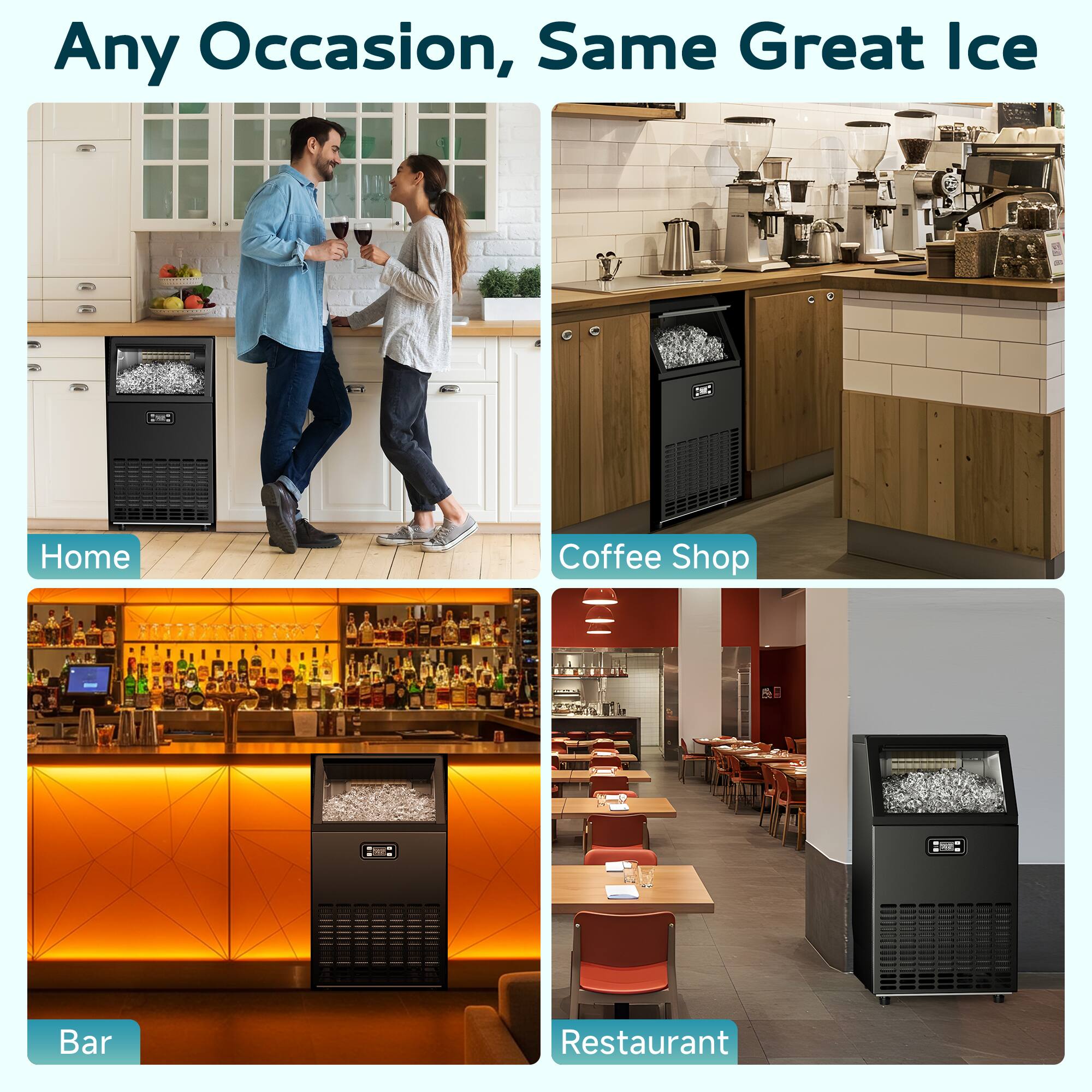 Any Occasion, Same Great Ice

Home

Coffee Shop

Bar

Restaurant
