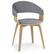 Front. Simpli Home - Lowell Bentwood Dining Chair - Light Grey.