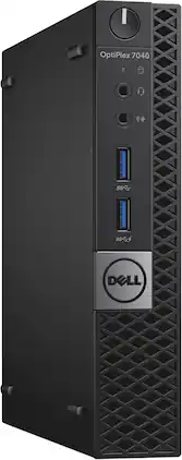 Dell - Refurbished Excellent - OptiPlex 7040 Micro Desktop PC, Intel Core i5-6500T up to 3.5GHz, 16GB DDR4, 256G SSD, WiFi, Keyboard&Mouse, Win11P - Black