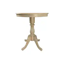 Carolina Chair & Table - Fairview 30" Round Pedestal Bar Table - Natural Driftwood